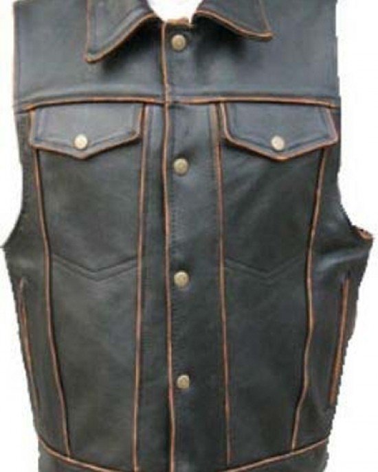 Leather Vest Mens Leather Vest Mens